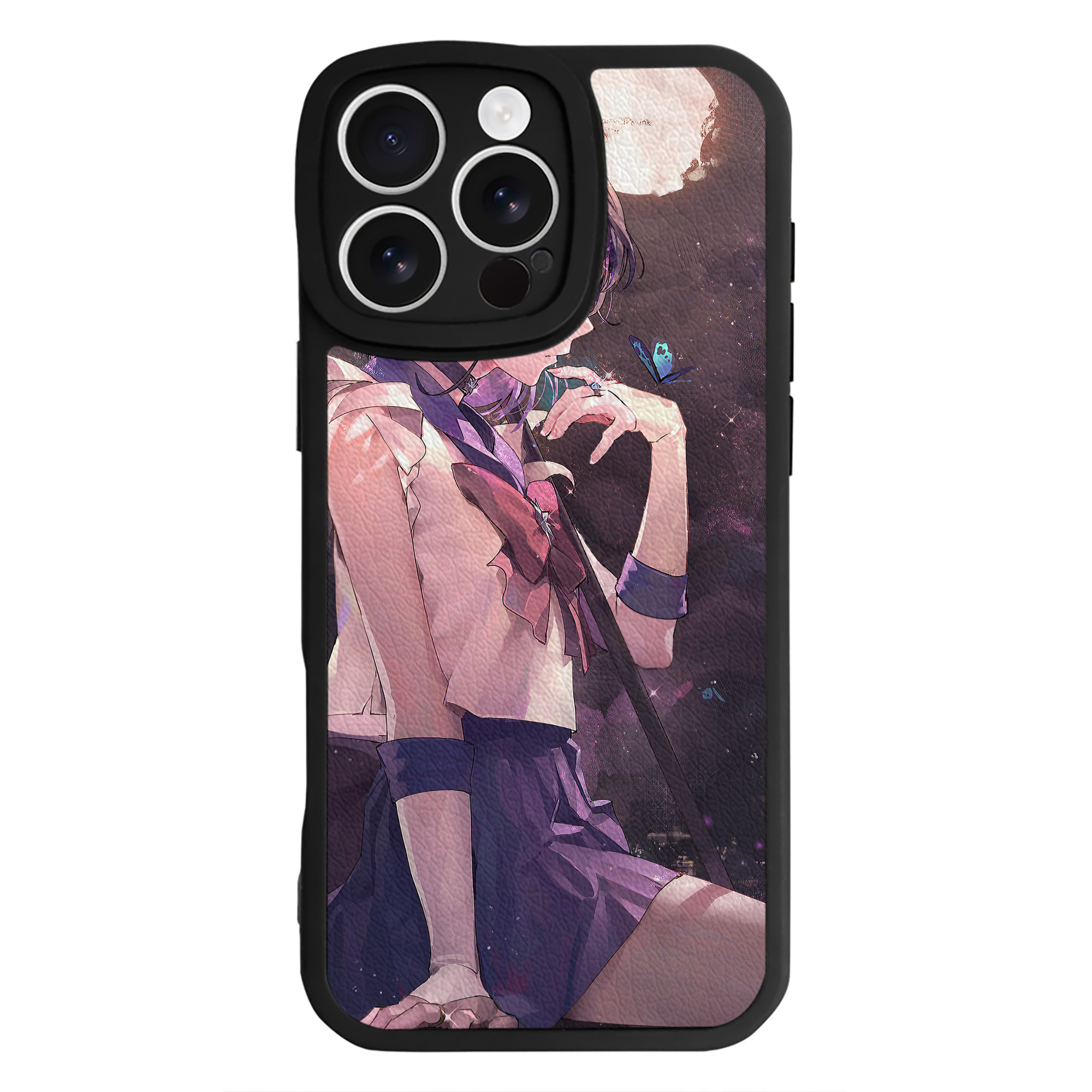 （画像用） 美少女戦士セーラームーン Sailor Moon 【iPhone 16シリーズ対応】シリコンスマホケース（レザー調） 材質：シリコン